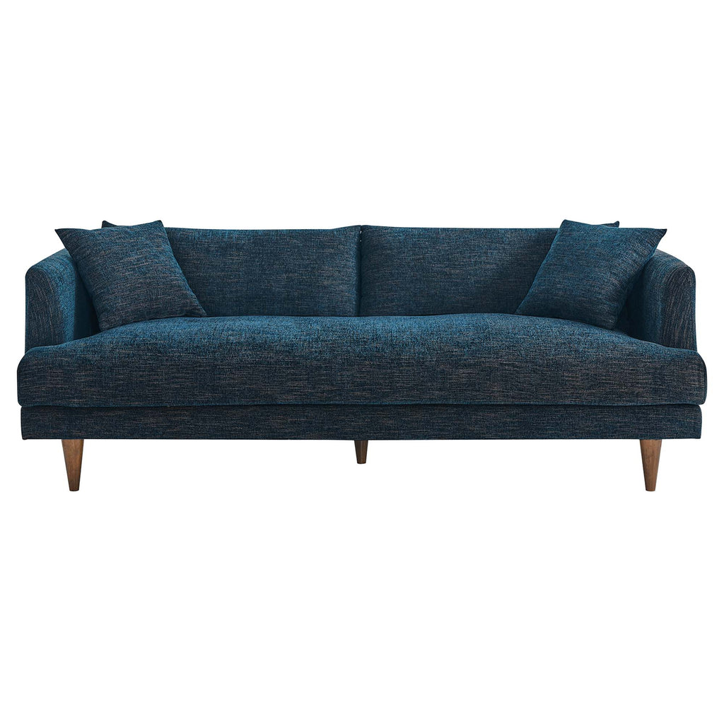 Zoya Down Filled Overstuffed Sofa - Navy Fabric