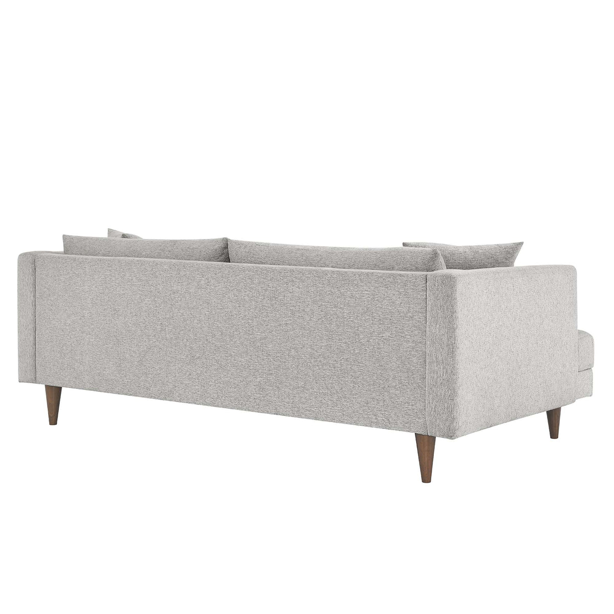 Zoya Down Filled Overstuffed Sofa - Light Gray Fabric