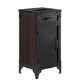 Steamforge 18" Bathroom Vanity - Black Black