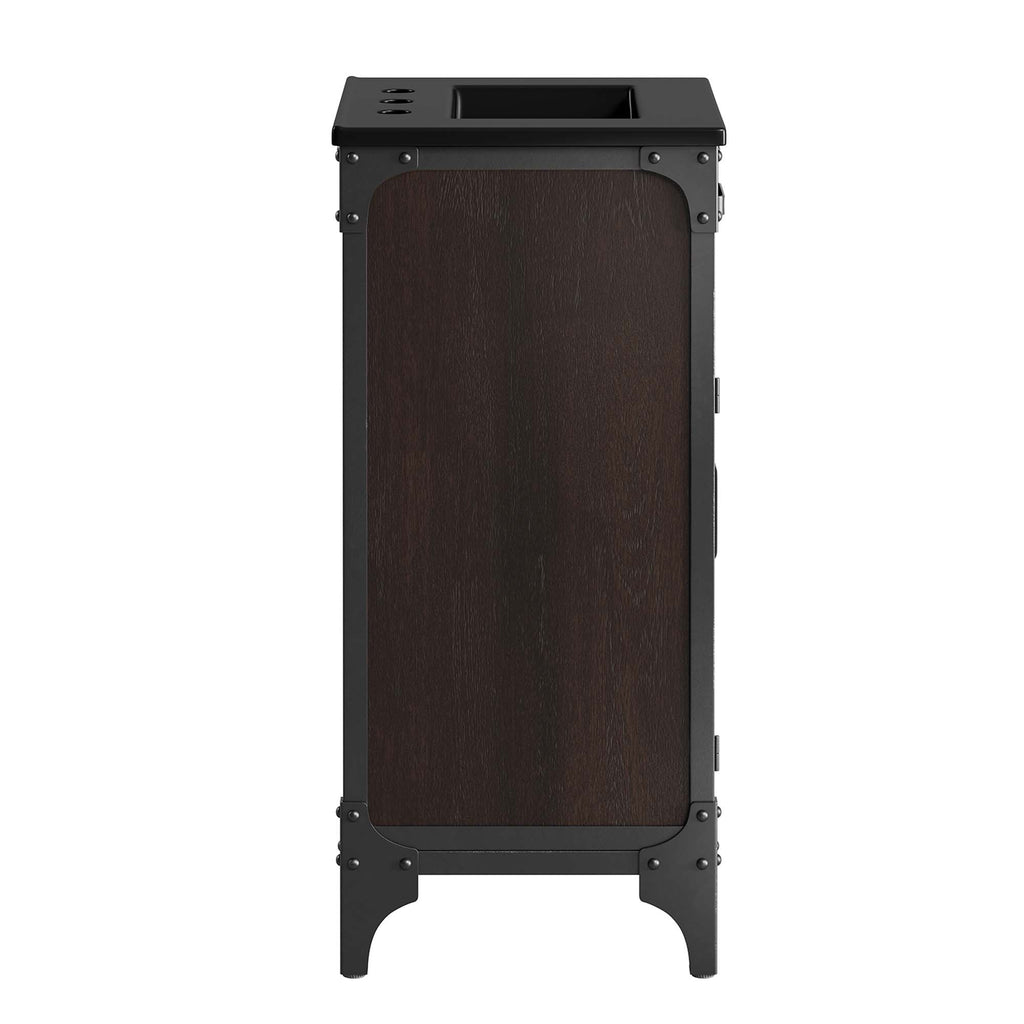 Steamforge 18" Bathroom Vanity - Black Black