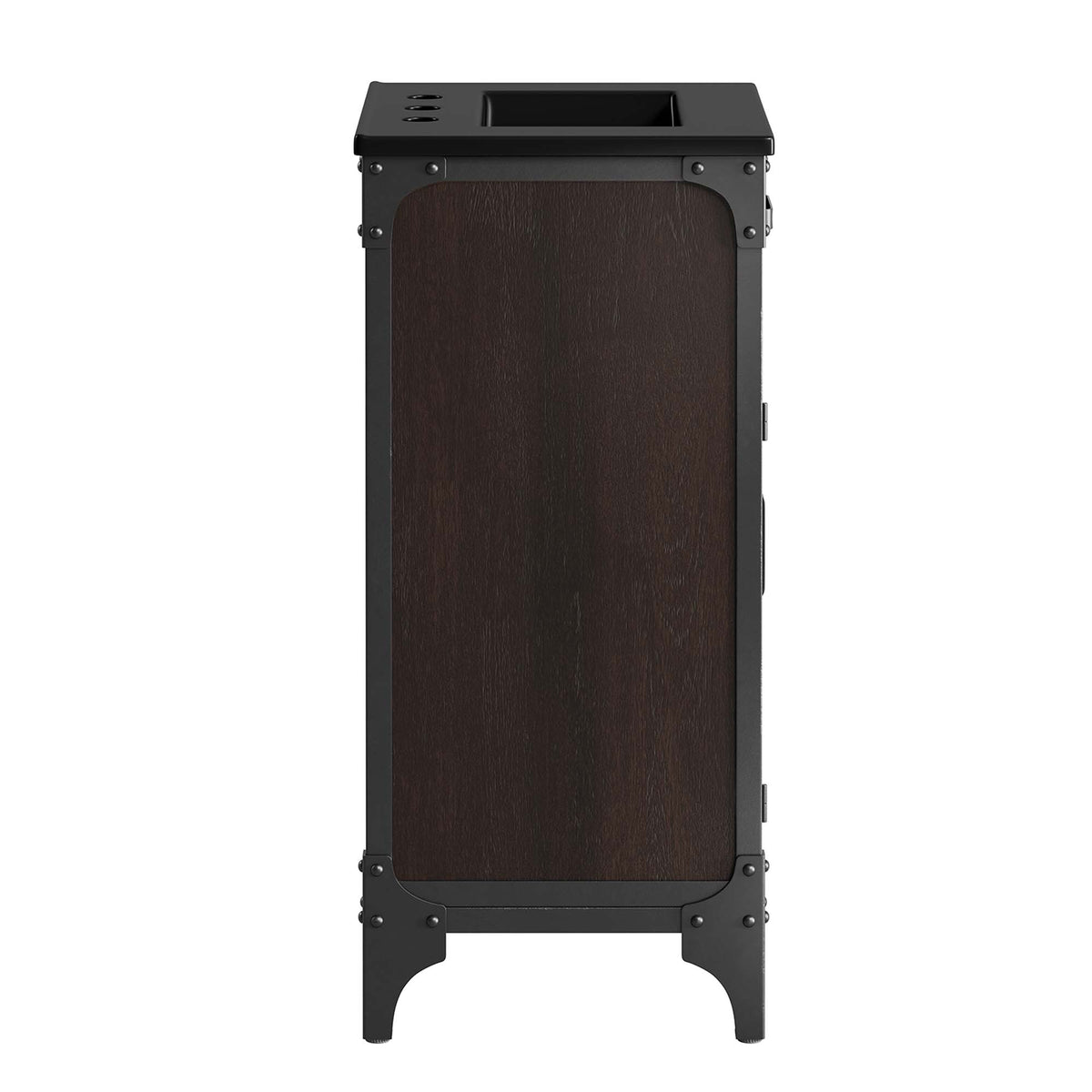 Steamforge 18" Bathroom Vanity - Black Black