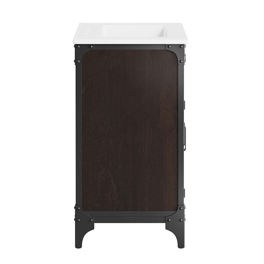 Steamforge 24" Bathroom Vanity - White Black