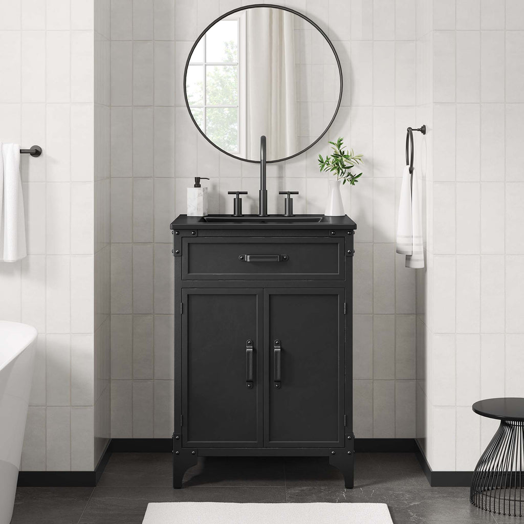 Steamforge 24" Bathroom Vanity - Black Black