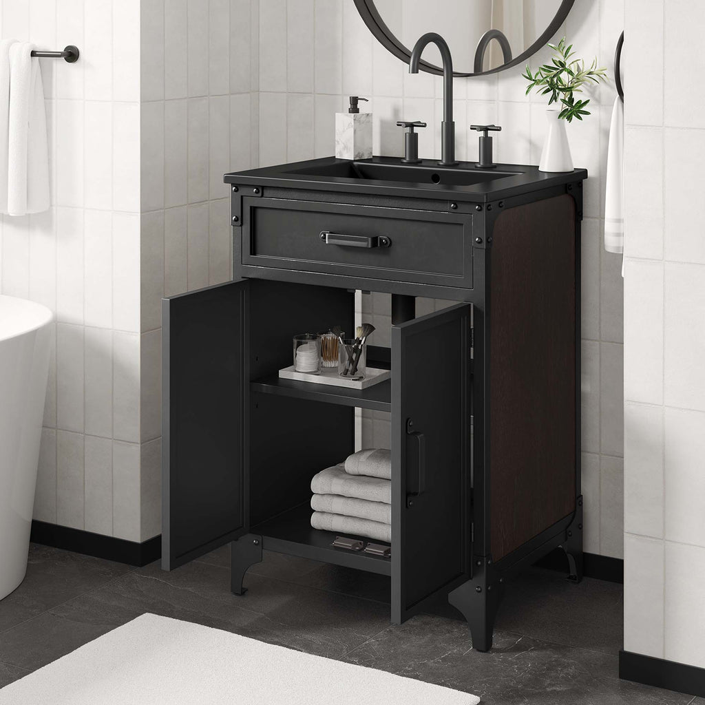 Steamforge 24" Bathroom Vanity - Black Black