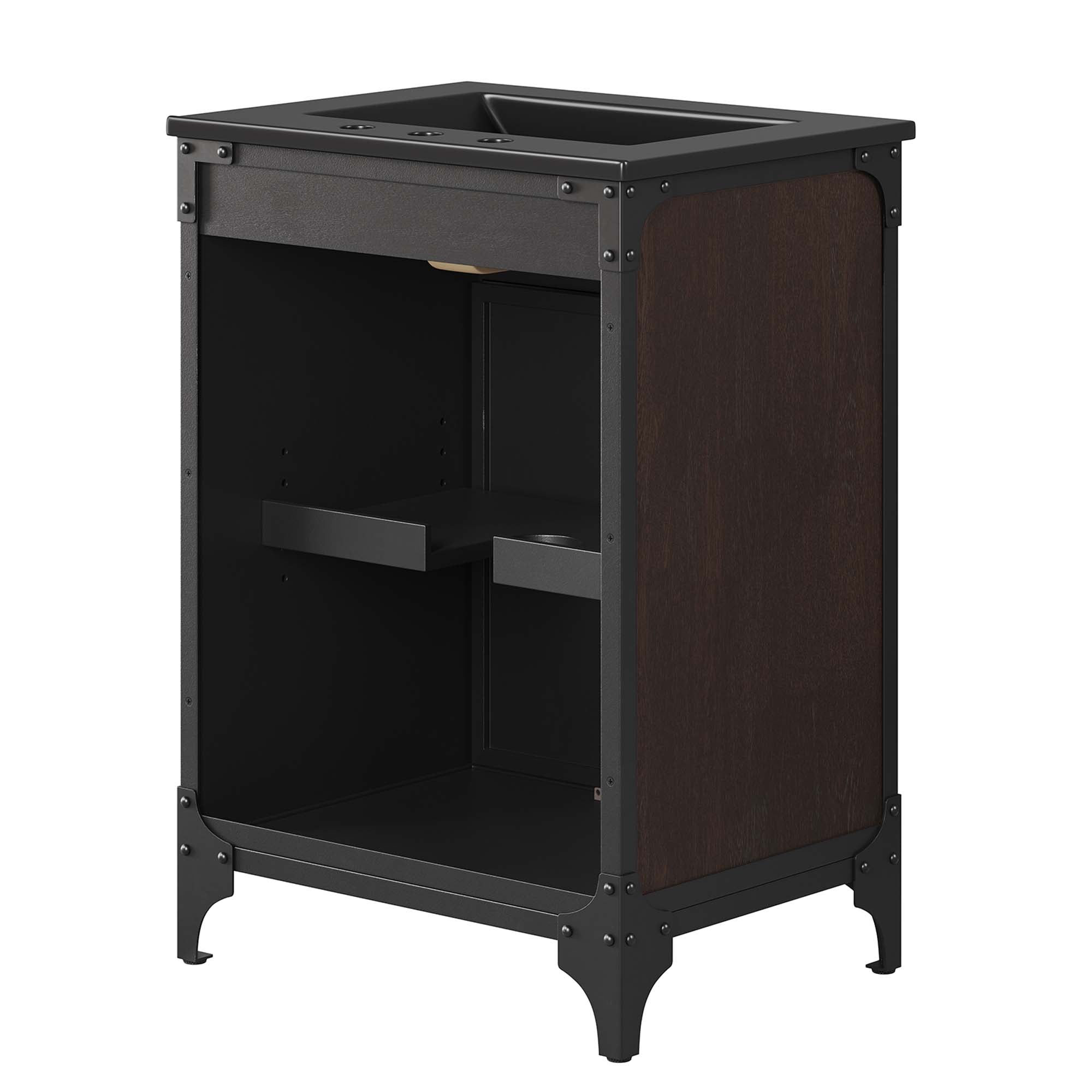 Steamforge 24" Bathroom Vanity - Black Black