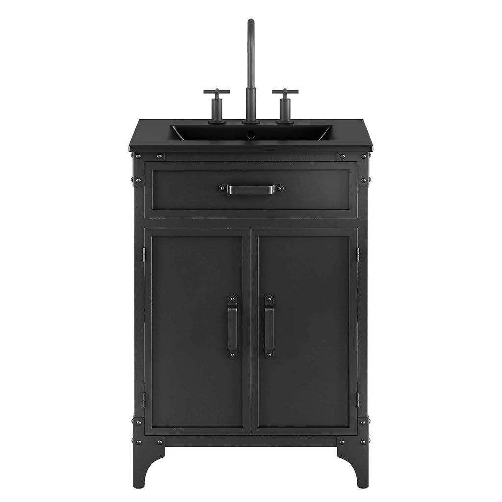 Steamforge 24" Bathroom Vanity - Black Black