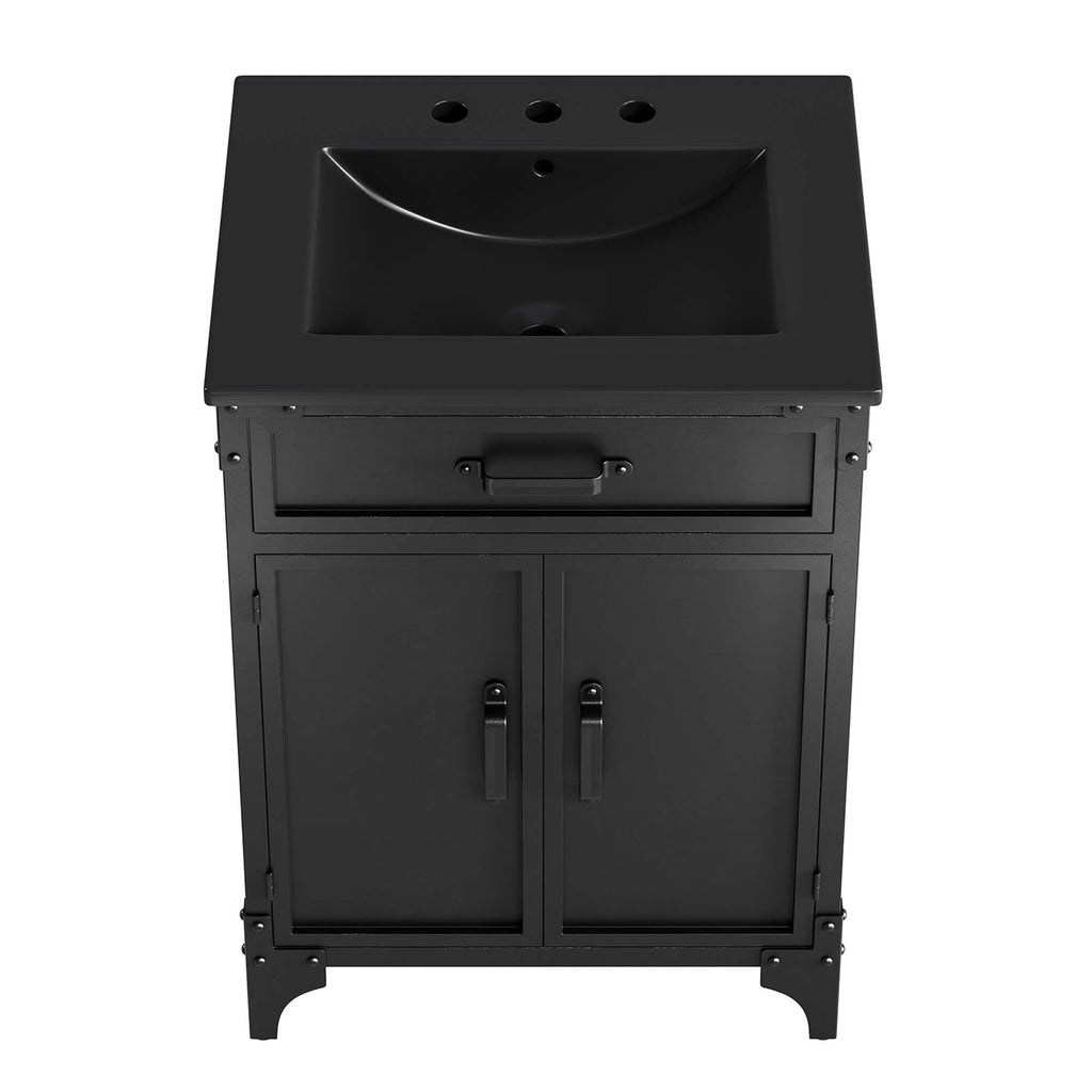 Steamforge 24" Bathroom Vanity - Black Black