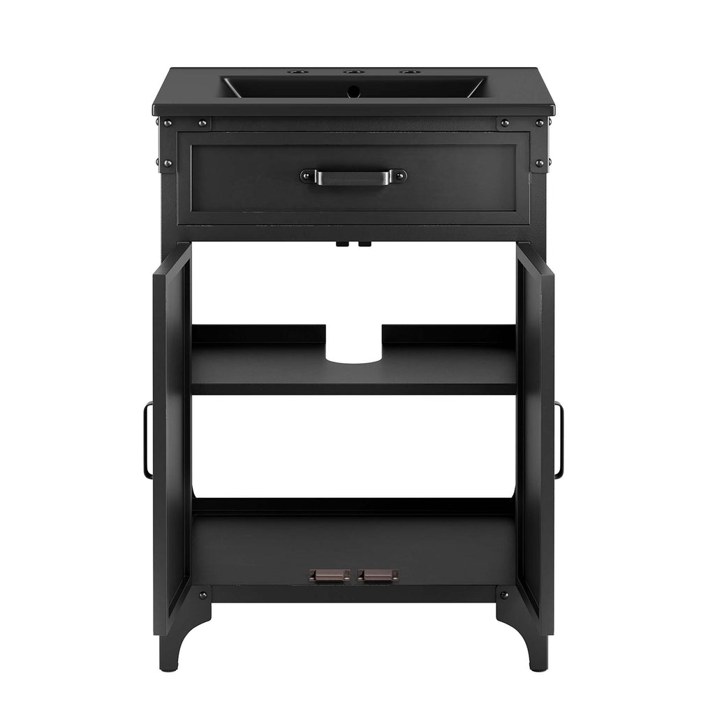 Steamforge 24" Bathroom Vanity - Black Black