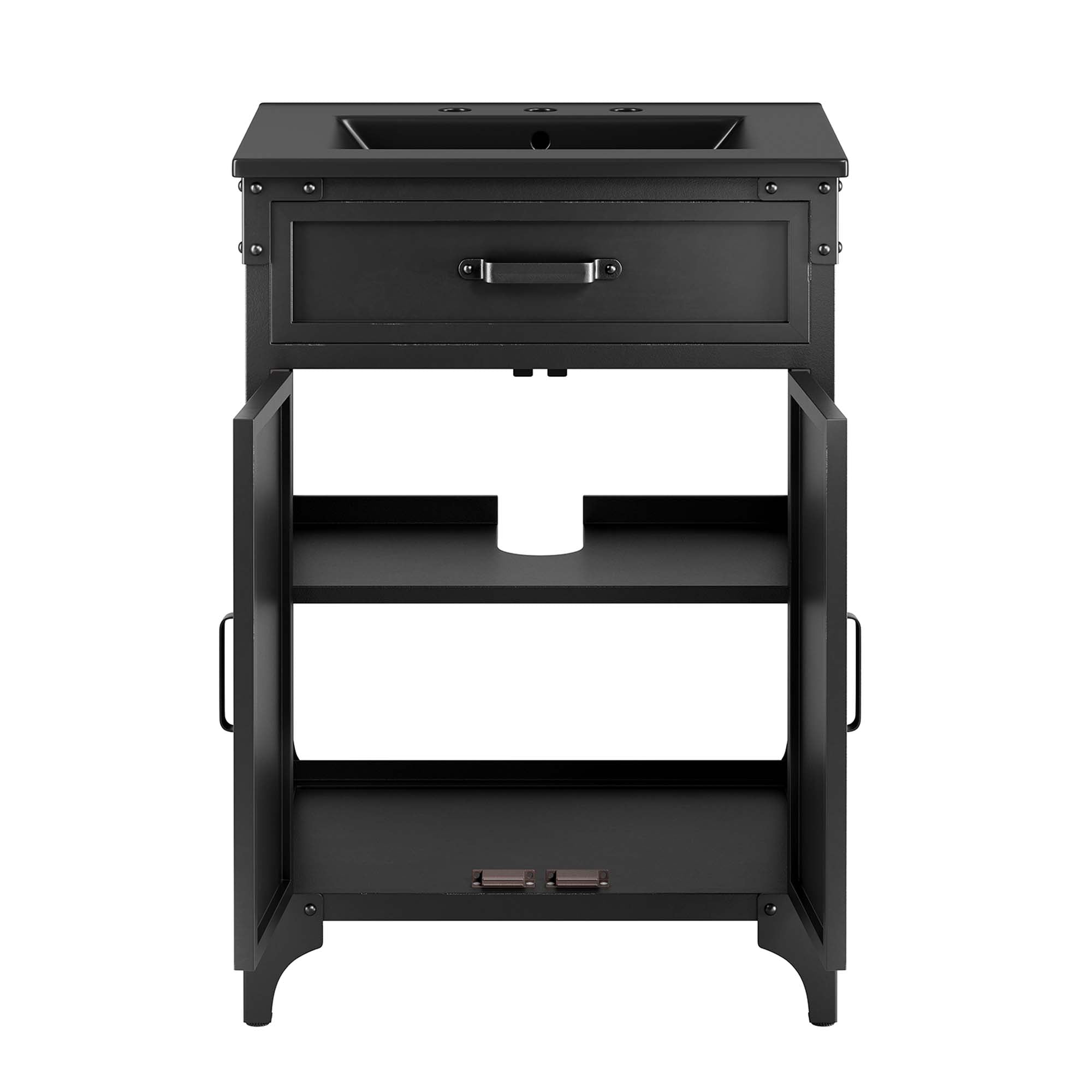 Steamforge 24" Bathroom Vanity - Black Black