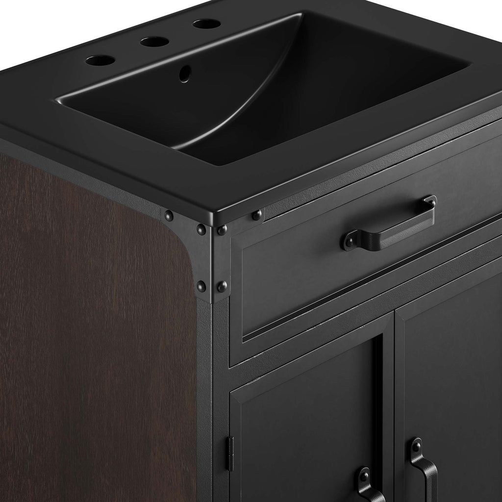 Steamforge 24" Bathroom Vanity - Black Black