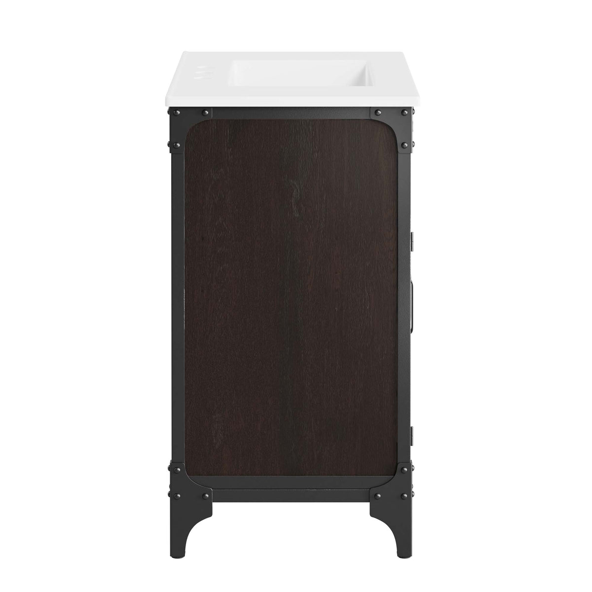Steamforge 30" Bathroom Vanity - White Black