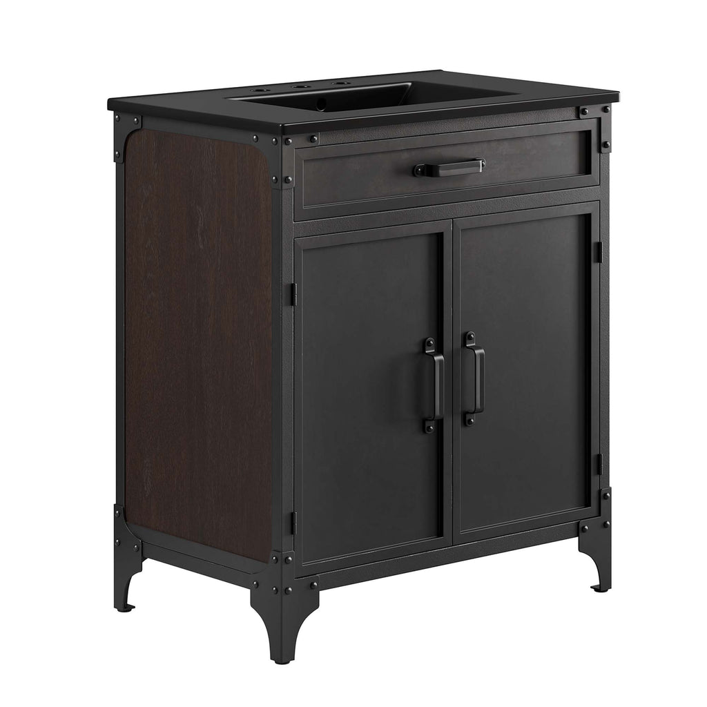Steamforge 30" Bathroom Vanity - Black Black