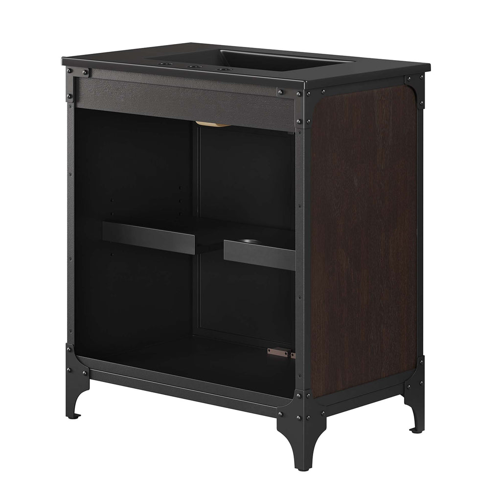 Steamforge 30" Bathroom Vanity - Black Black