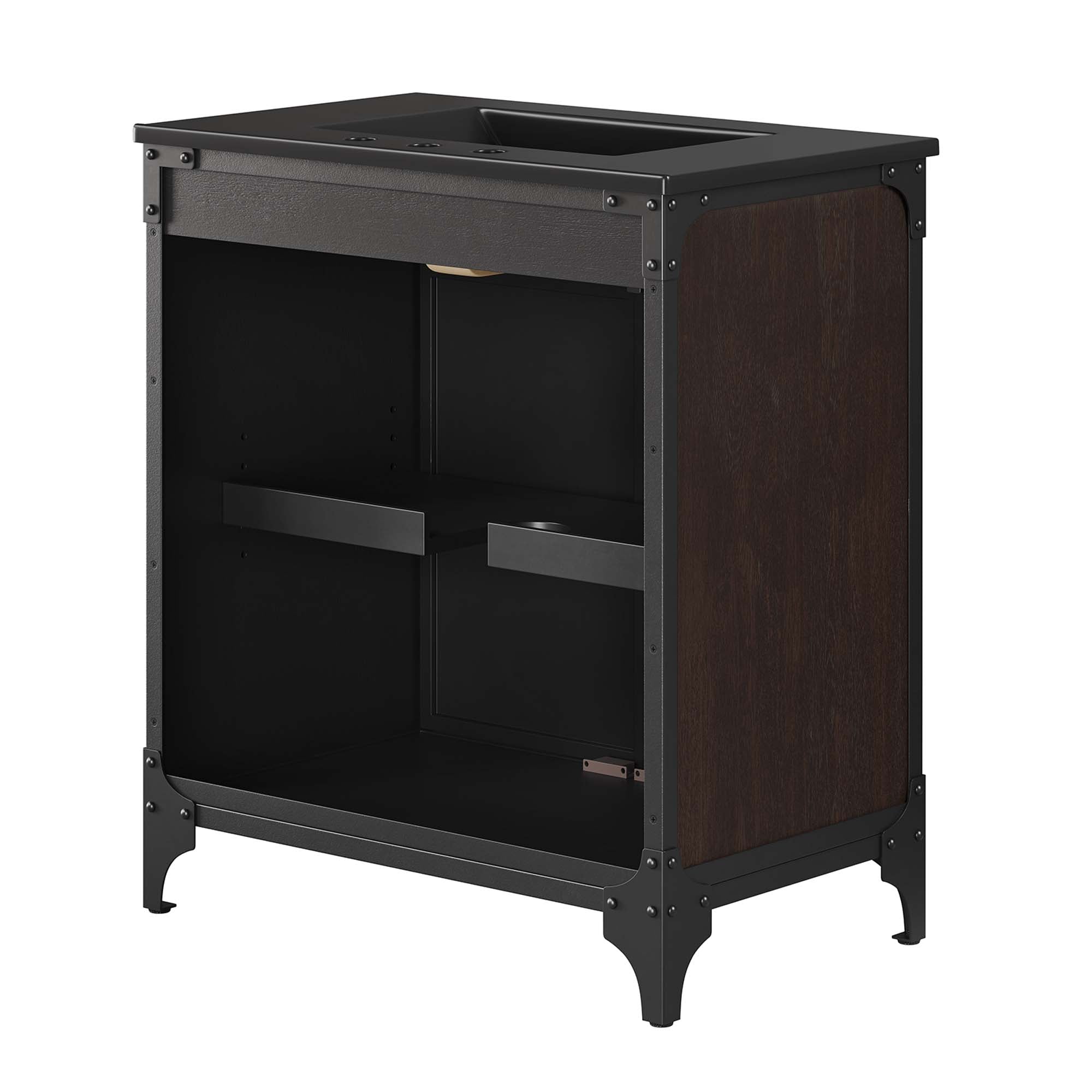 Steamforge 30" Bathroom Vanity - Black Black