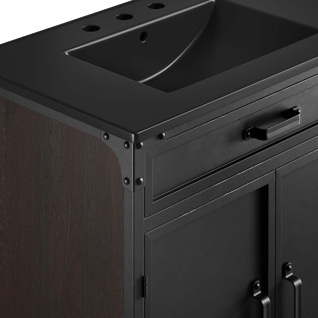 Steamforge 30" Bathroom Vanity - Black Black