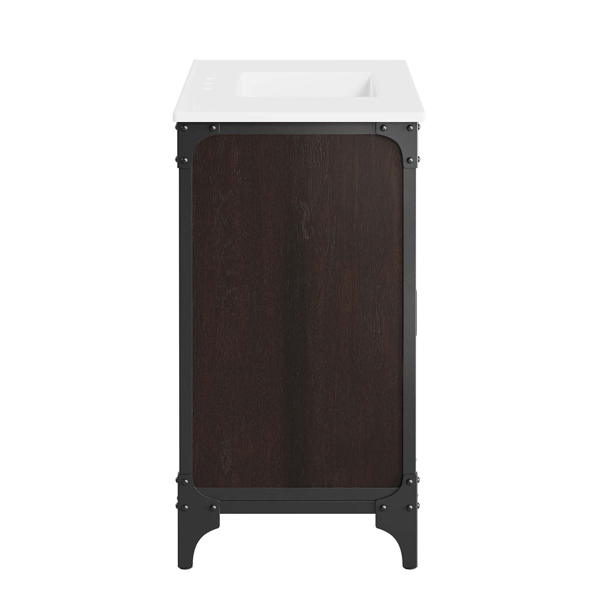Steamforge 36" Bathroom Vanity - White Black