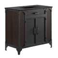Steamforge 36" Bathroom Vanity - Black Black