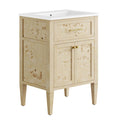 Elysian 24" Wood Bathroom Vanity - White Burl