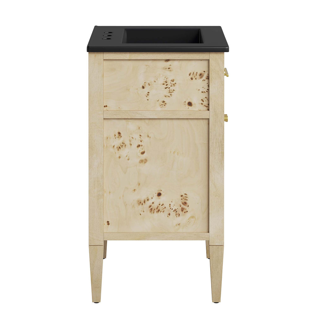 Elysian 24" Wood Bathroom Vanity - Black Burl