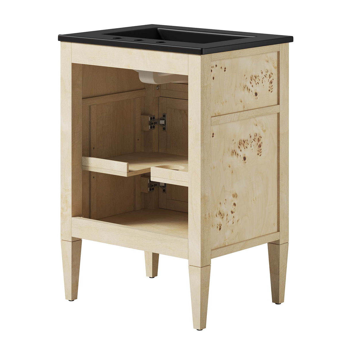 Elysian 24" Wood Bathroom Vanity - Black Burl