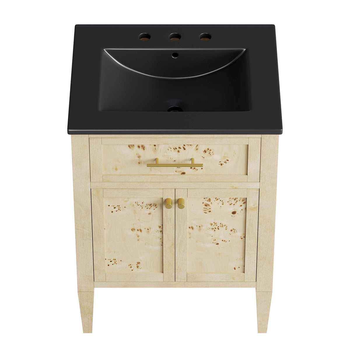 Elysian 24" Wood Bathroom Vanity - Black Burl