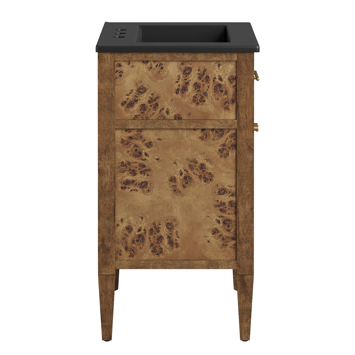 Elysian 24" Wood Bathroom Vanity - Black Brown