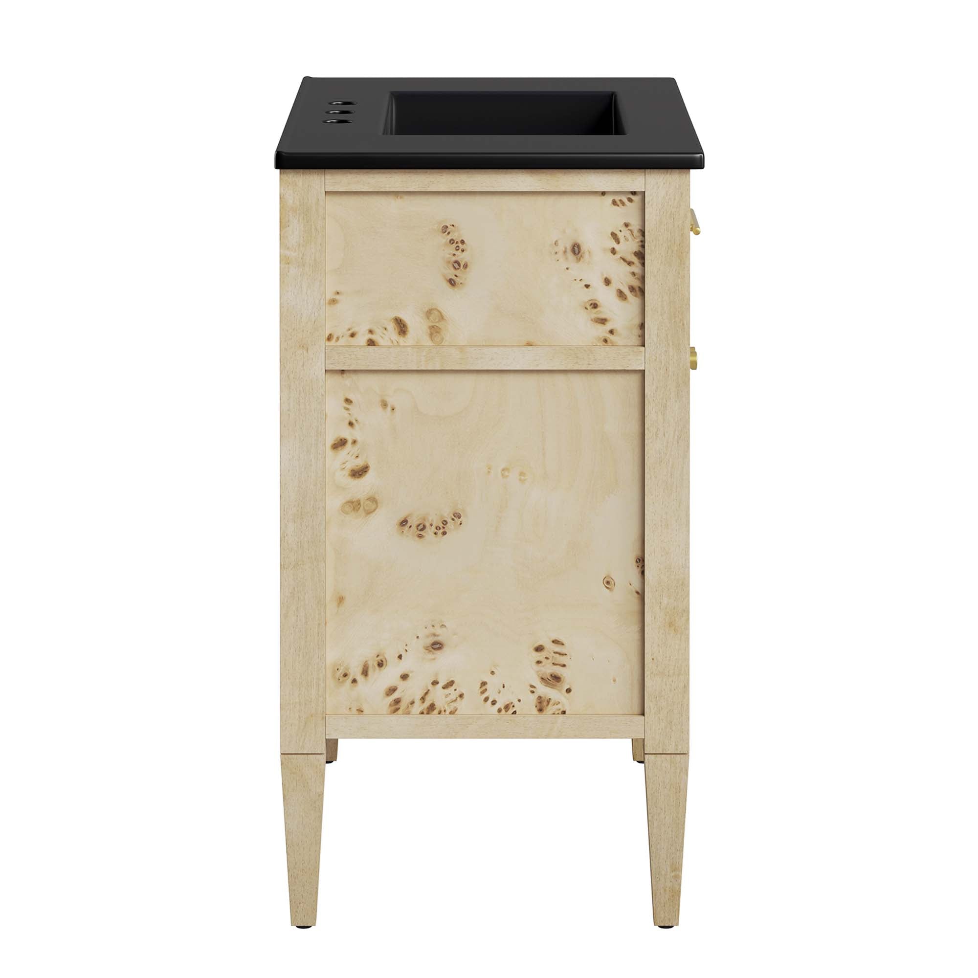 Elysian 30" Wood Bathroom Vanity - Black Burl