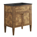 Elysian 30" Wood Bathroom Vanity - Black Brown