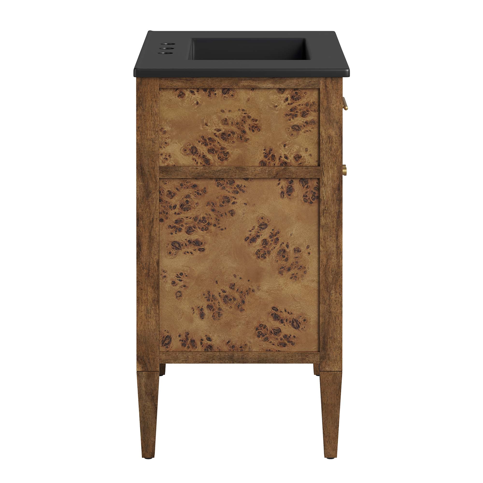 Elysian 30" Wood Bathroom Vanity - Black Brown