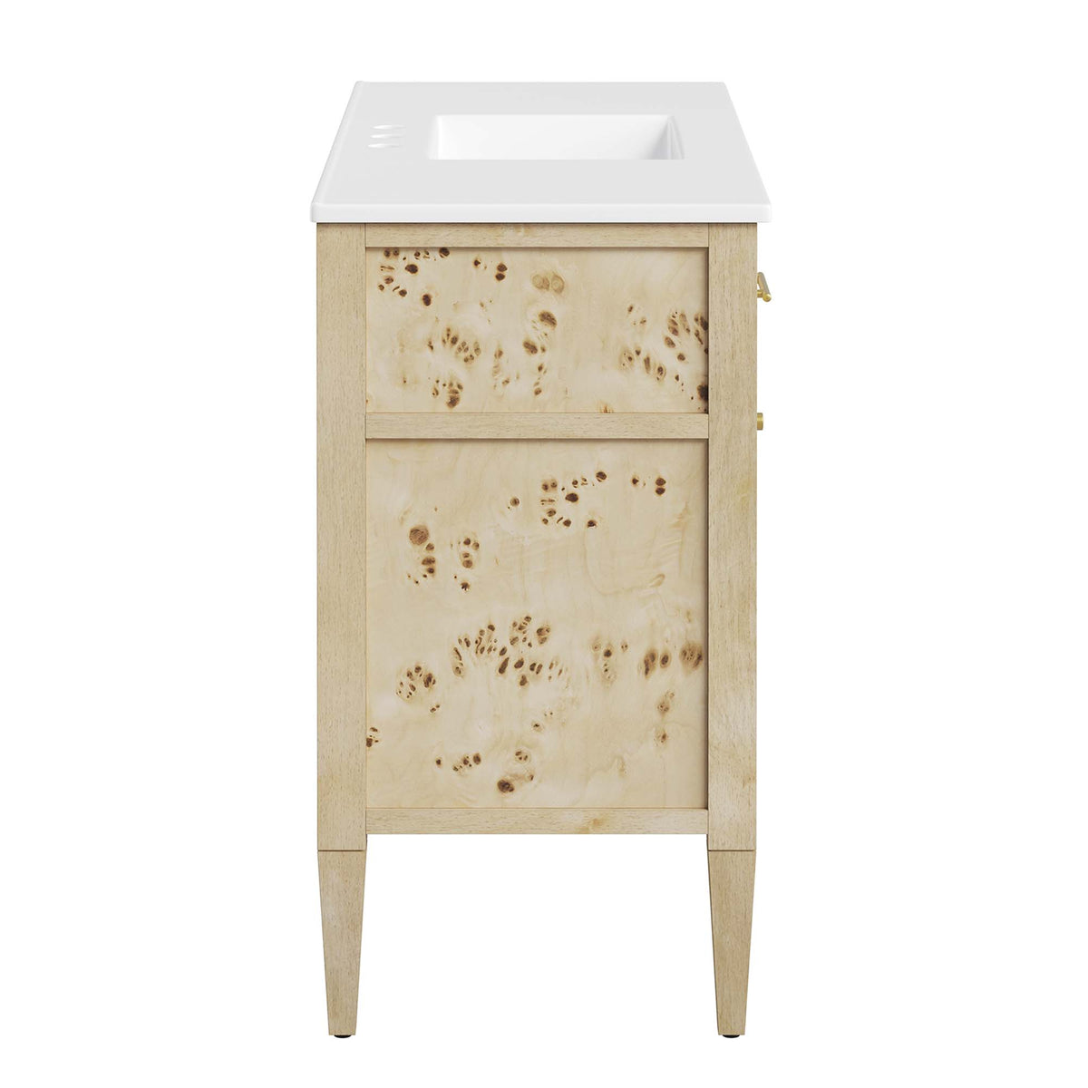 Elysian 48" Wood Single Sink Bathroom Vanity - White Burl