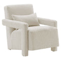 Mirage Boucle Upholstered Armchair - Ivory