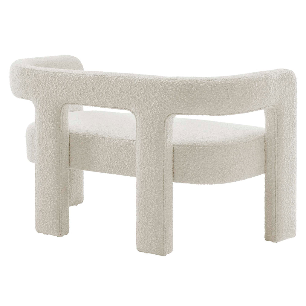 Kayla Boucle Upholstered Loveseat - Ivory