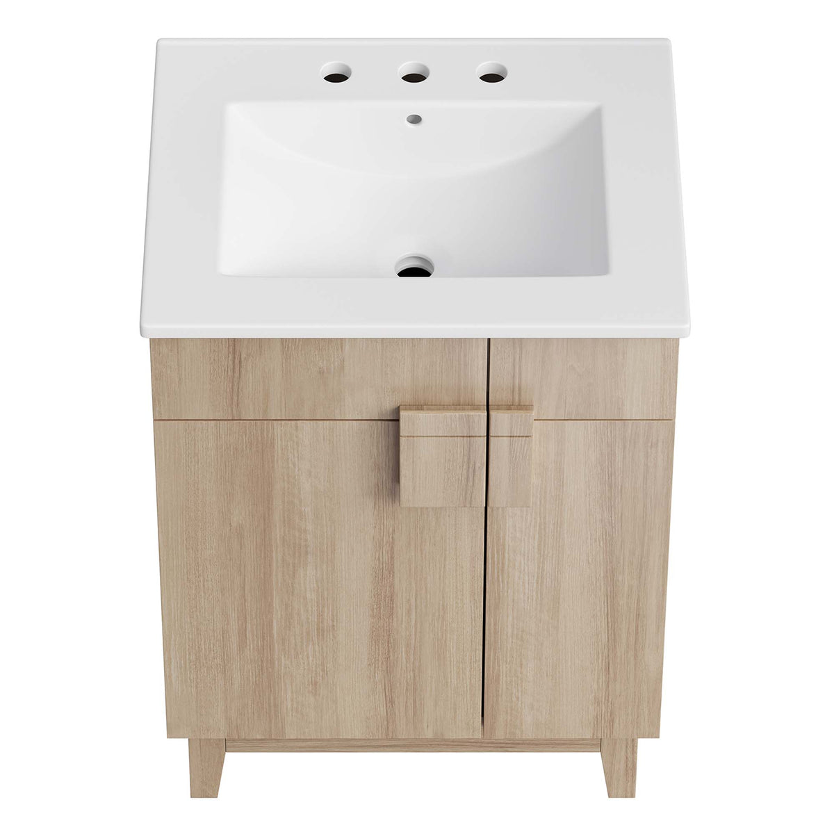 Miles 24" Bathroom Vanity - White Oak