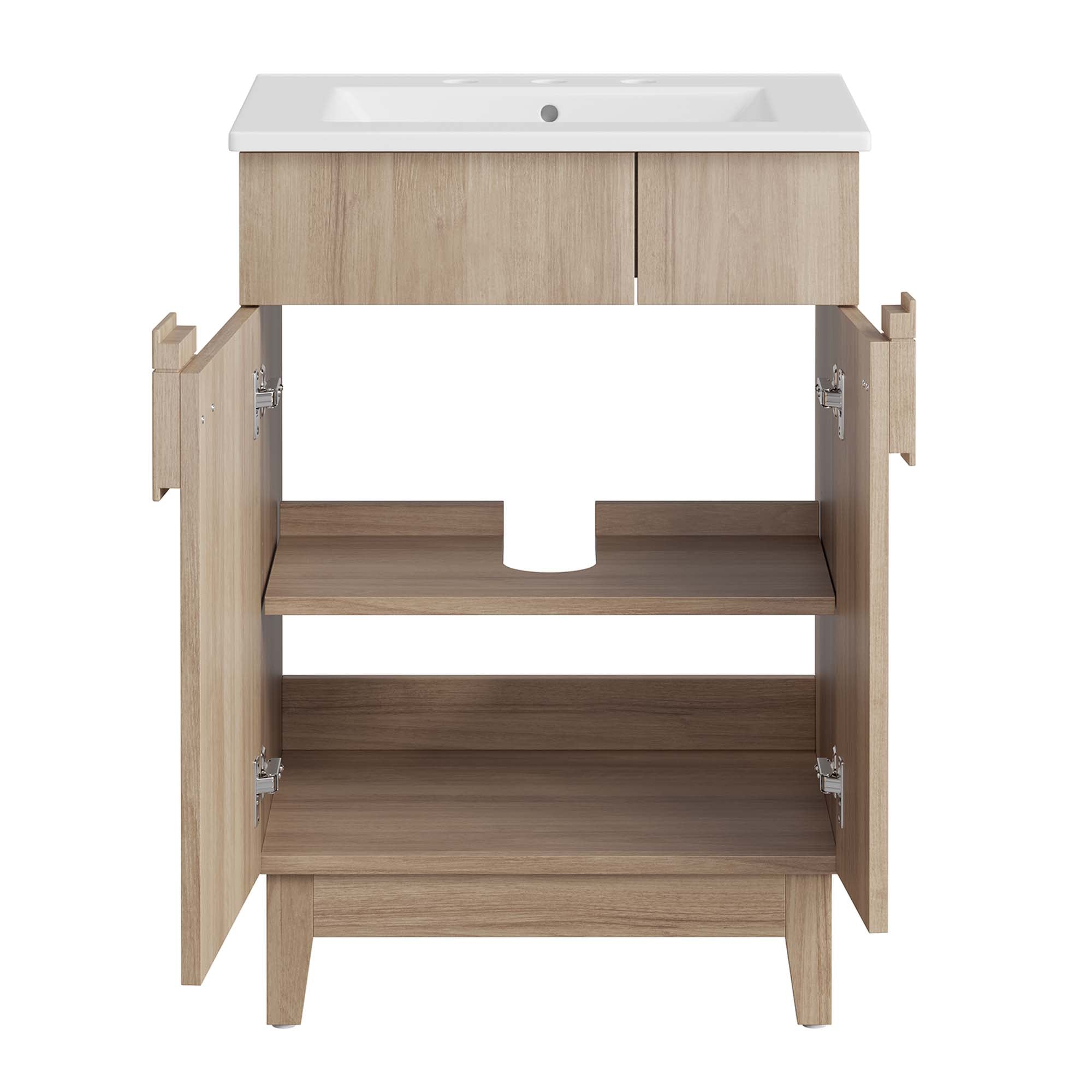 Miles 24" Bathroom Vanity - White Oak