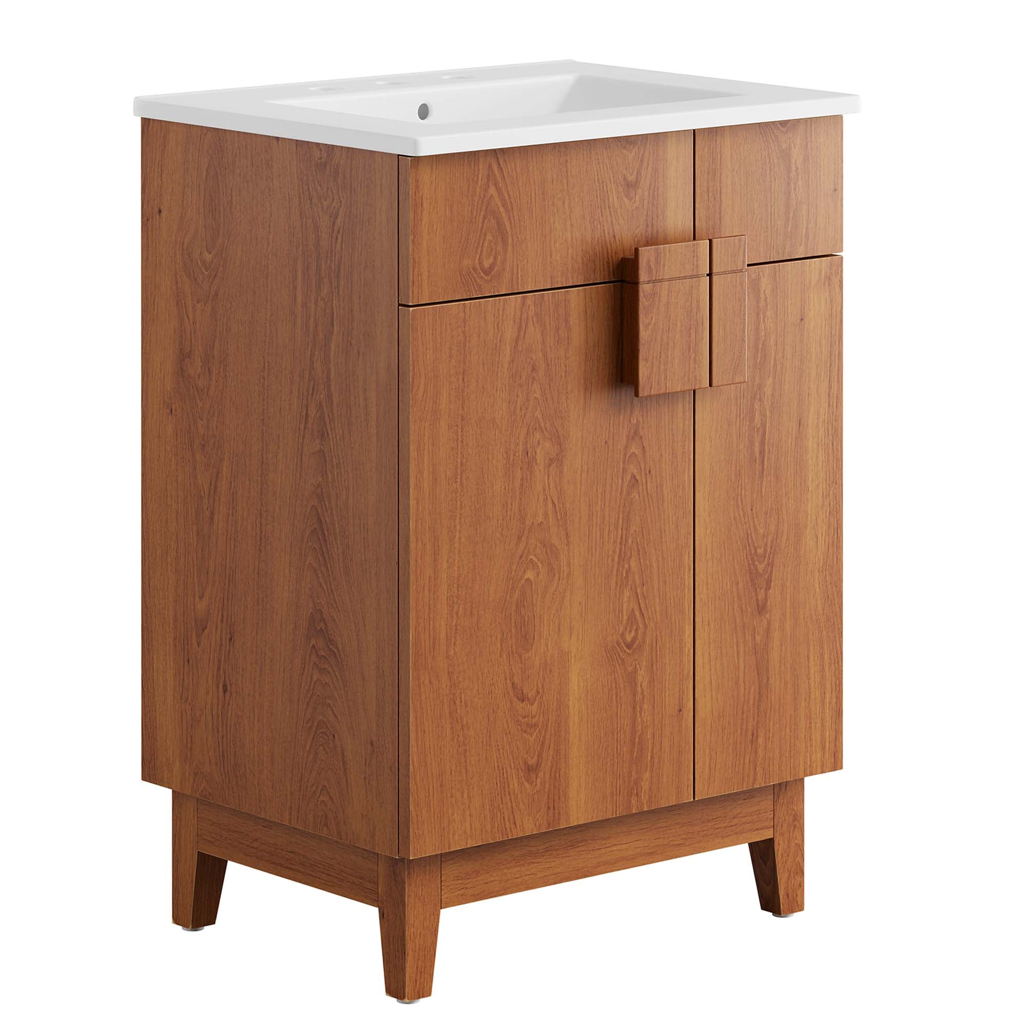Miles 24" Bathroom Vanity - White Walnut