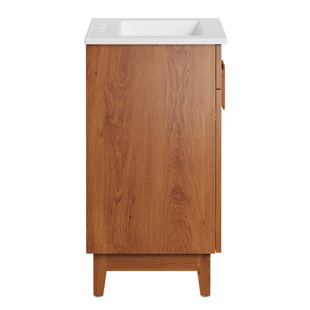 Miles 24" Bathroom Vanity - White Walnut