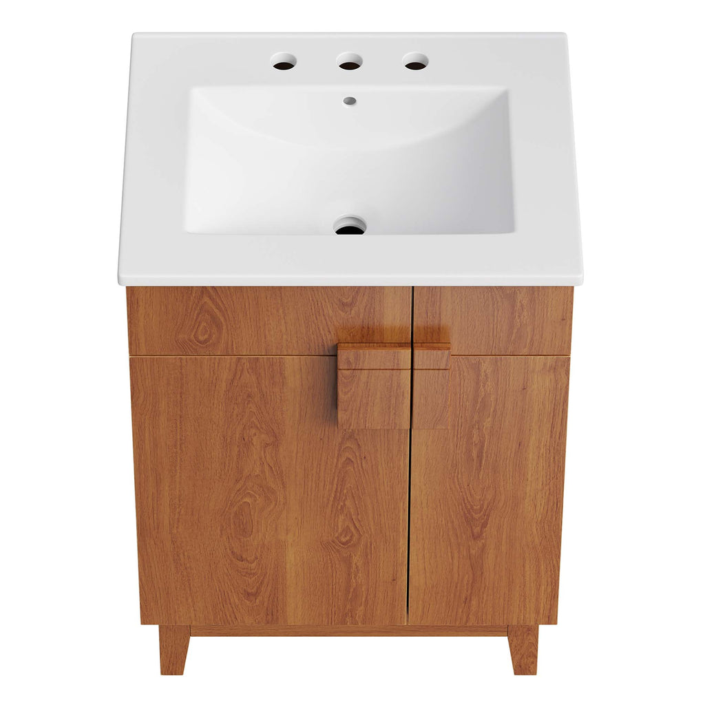 Miles 24" Bathroom Vanity - White Walnut