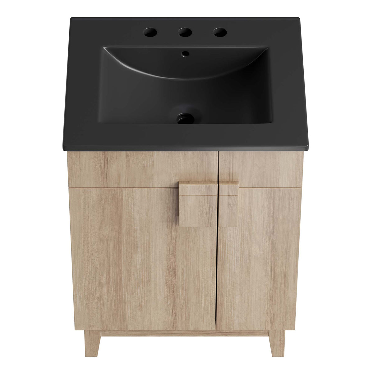 Miles 24" Bathroom Vanity - Black Oak