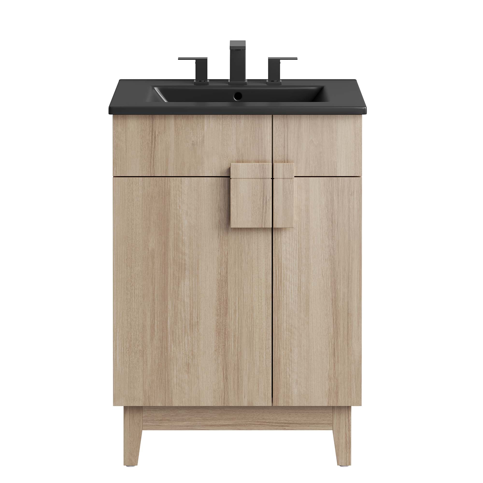 Miles 24" Bathroom Vanity - Black Oak
