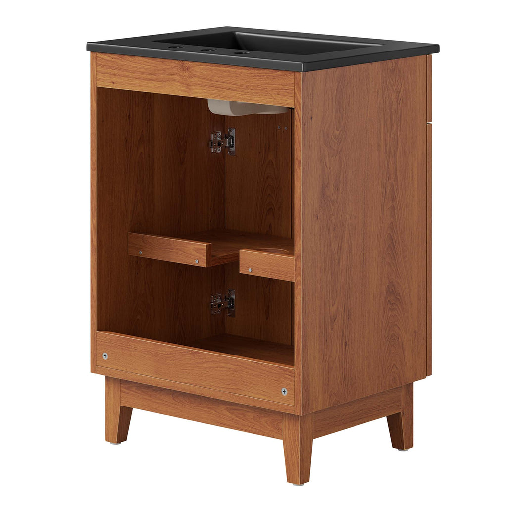Miles 24" Bathroom Vanity - Black Walnut