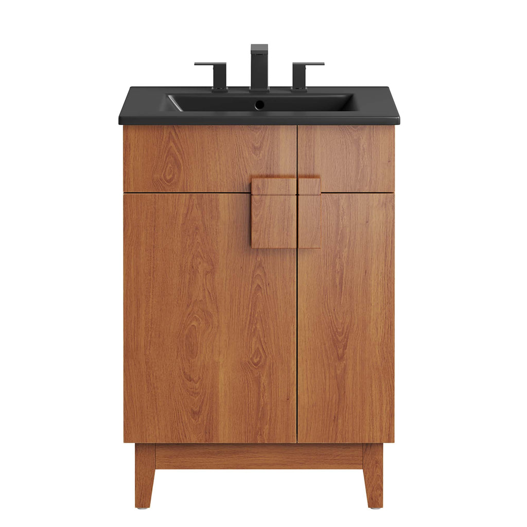Miles 24" Bathroom Vanity - Black Walnut