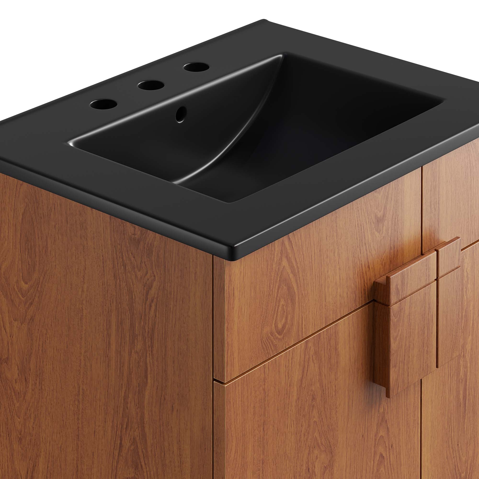 Miles 24" Bathroom Vanity - Black Walnut