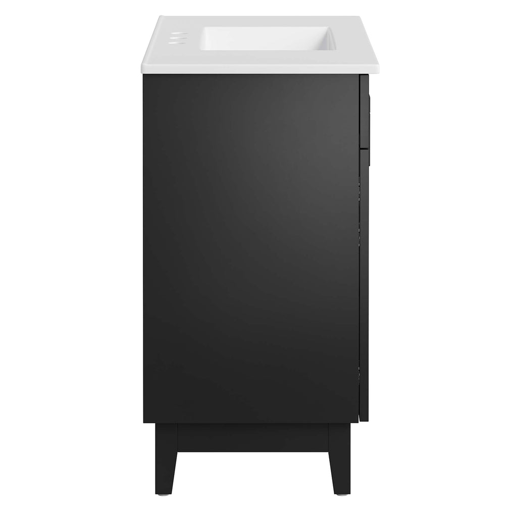 Miles 36" Bathroom Vanity - White Black
