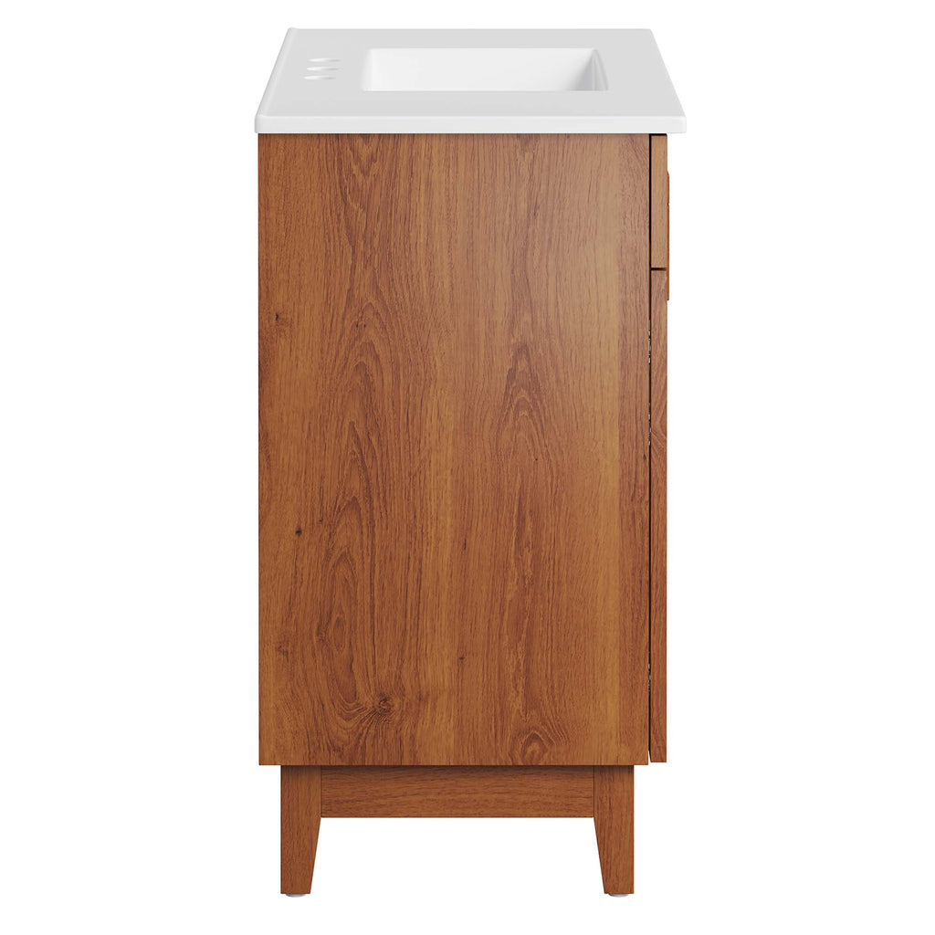 Miles 36" Bathroom Vanity - White Walnut