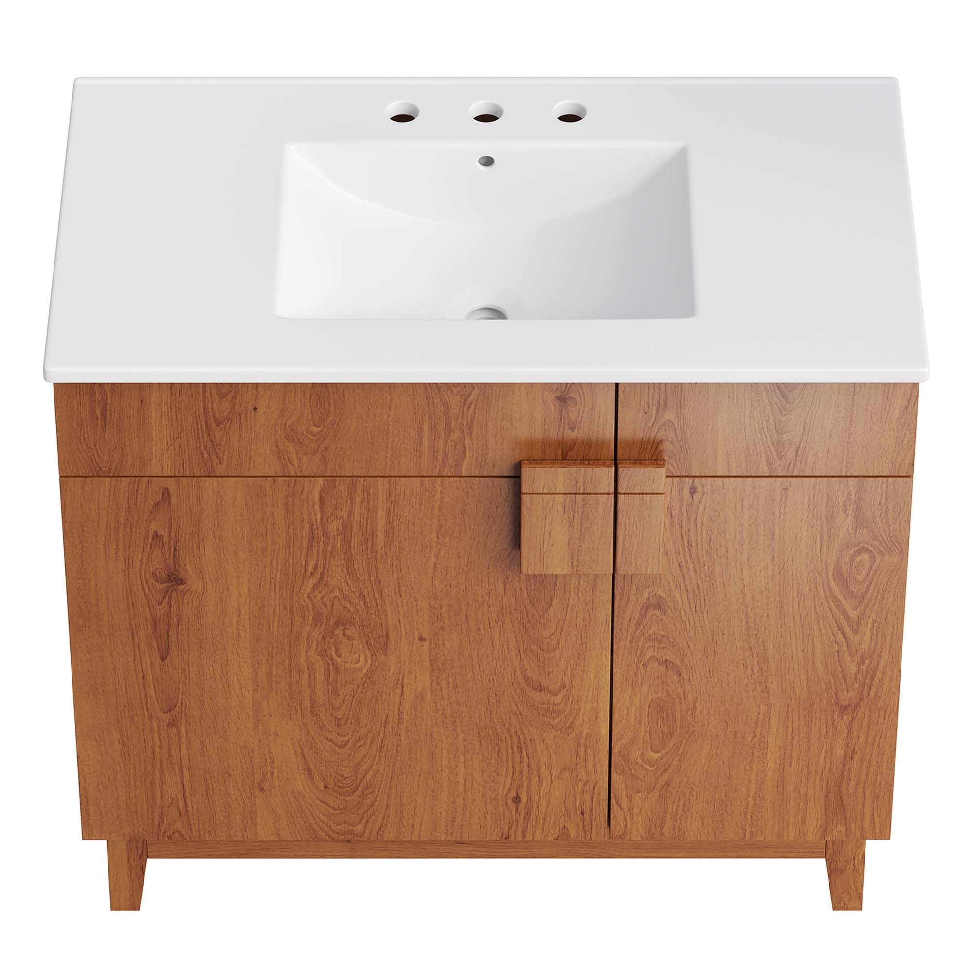 Miles 36" Bathroom Vanity - White Walnut