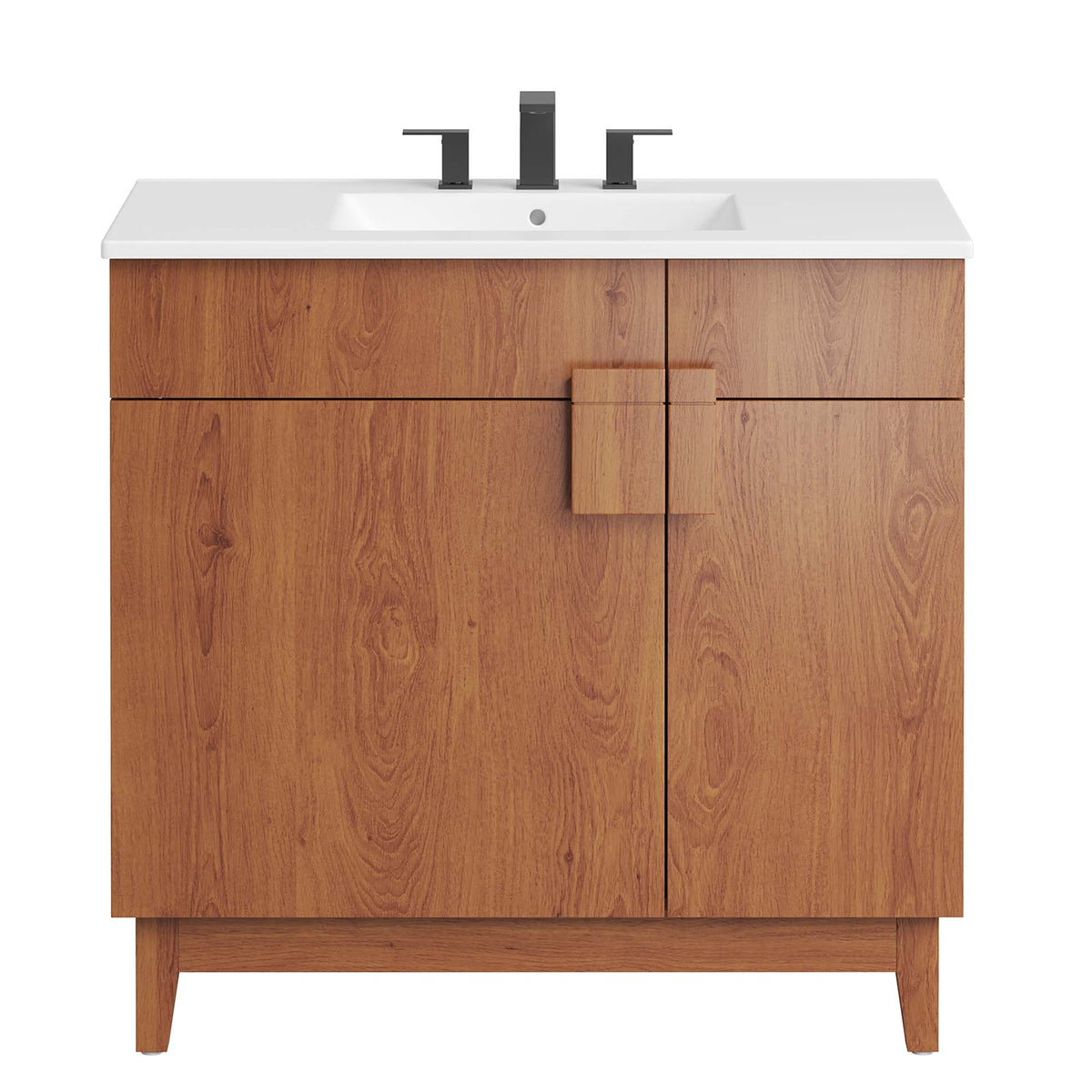 Miles 36" Bathroom Vanity - White Walnut