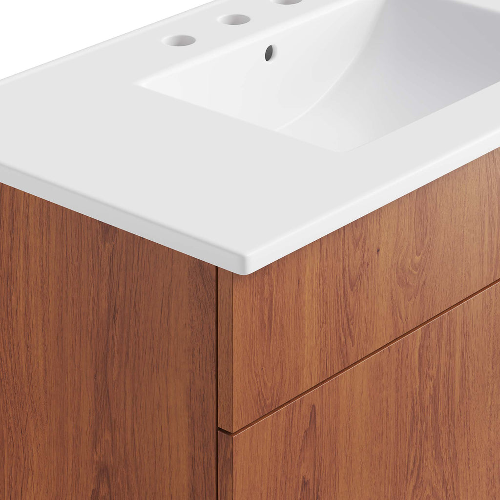Miles 36" Bathroom Vanity - White Walnut