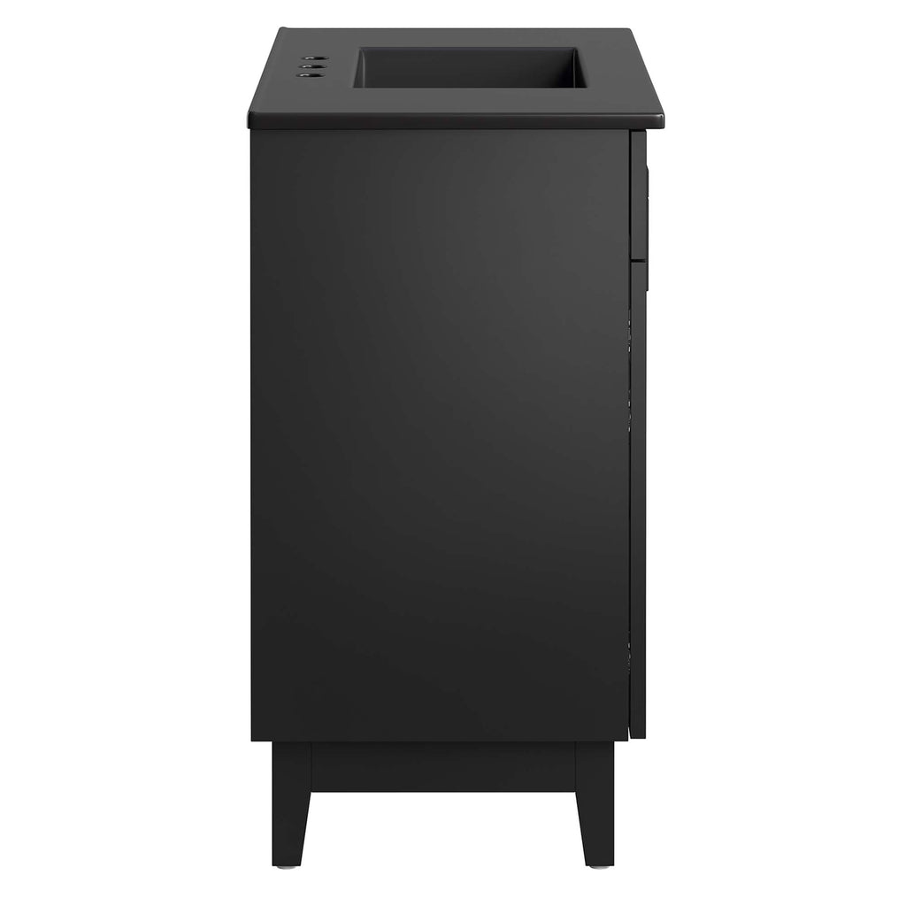 Miles 36" Bathroom Vanity - Black Black