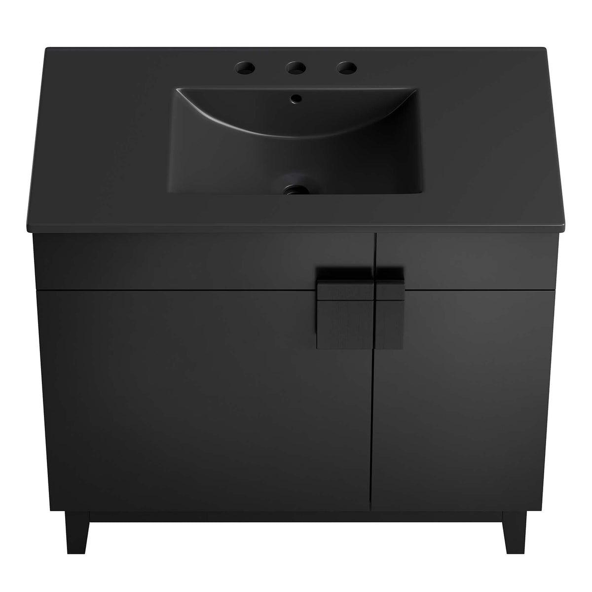 Miles 36" Bathroom Vanity - Black Black
