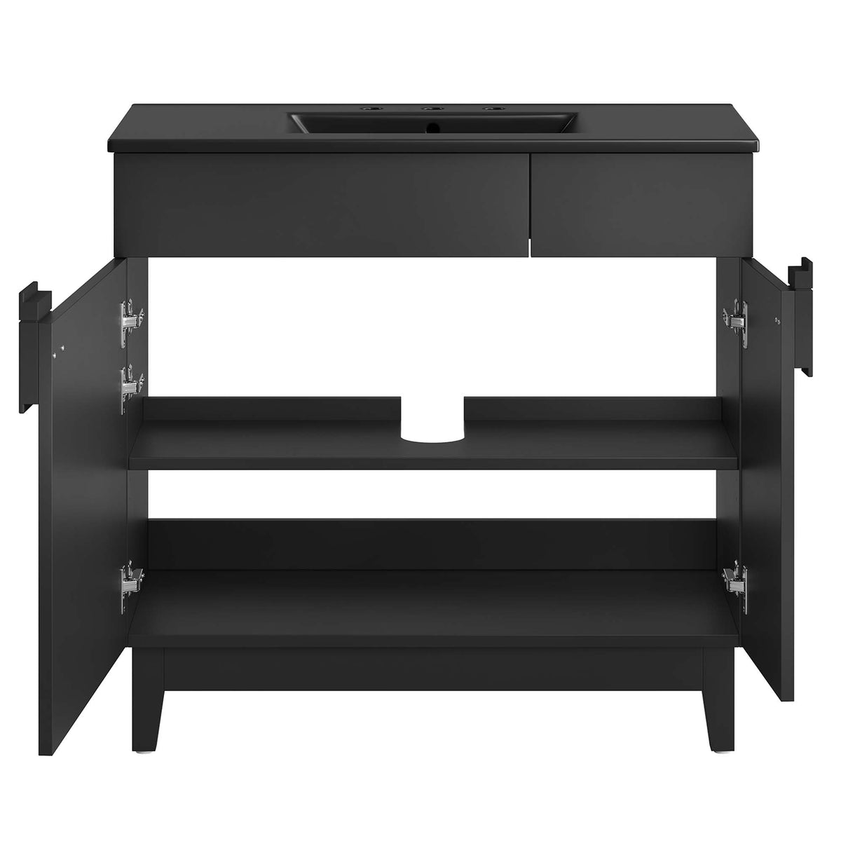 Miles 36" Bathroom Vanity - Black Black